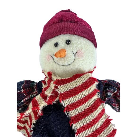 Raz Imports Snowman and Snowwoman Couple-Shelf Sitter Dolls-15 inches-Nice!! - Picture 10 of 13